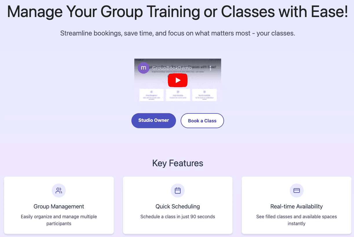 GroupBook Web App